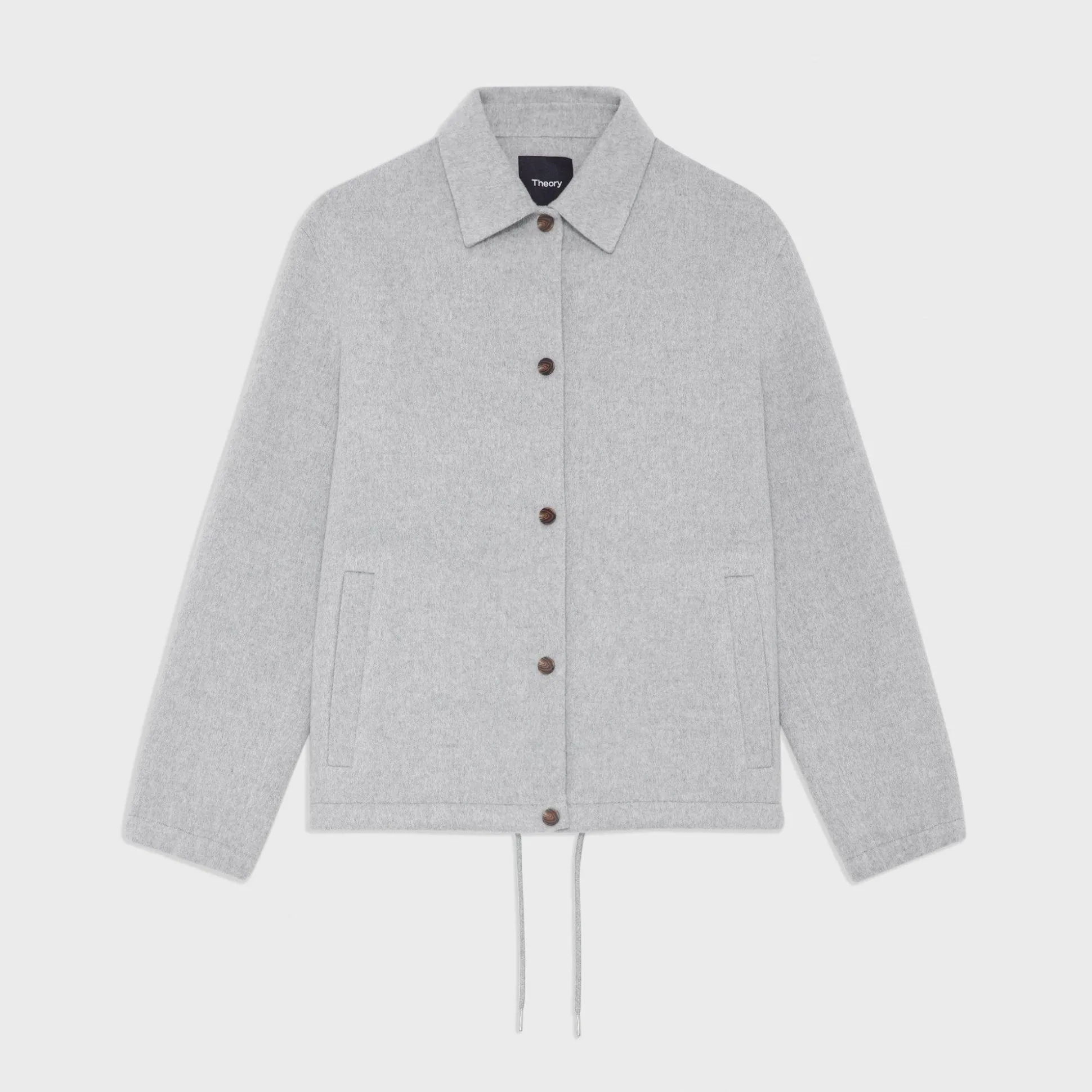 Theory Coaches Jacket In Double-Face Wool-Cashmere-Women Outerwear