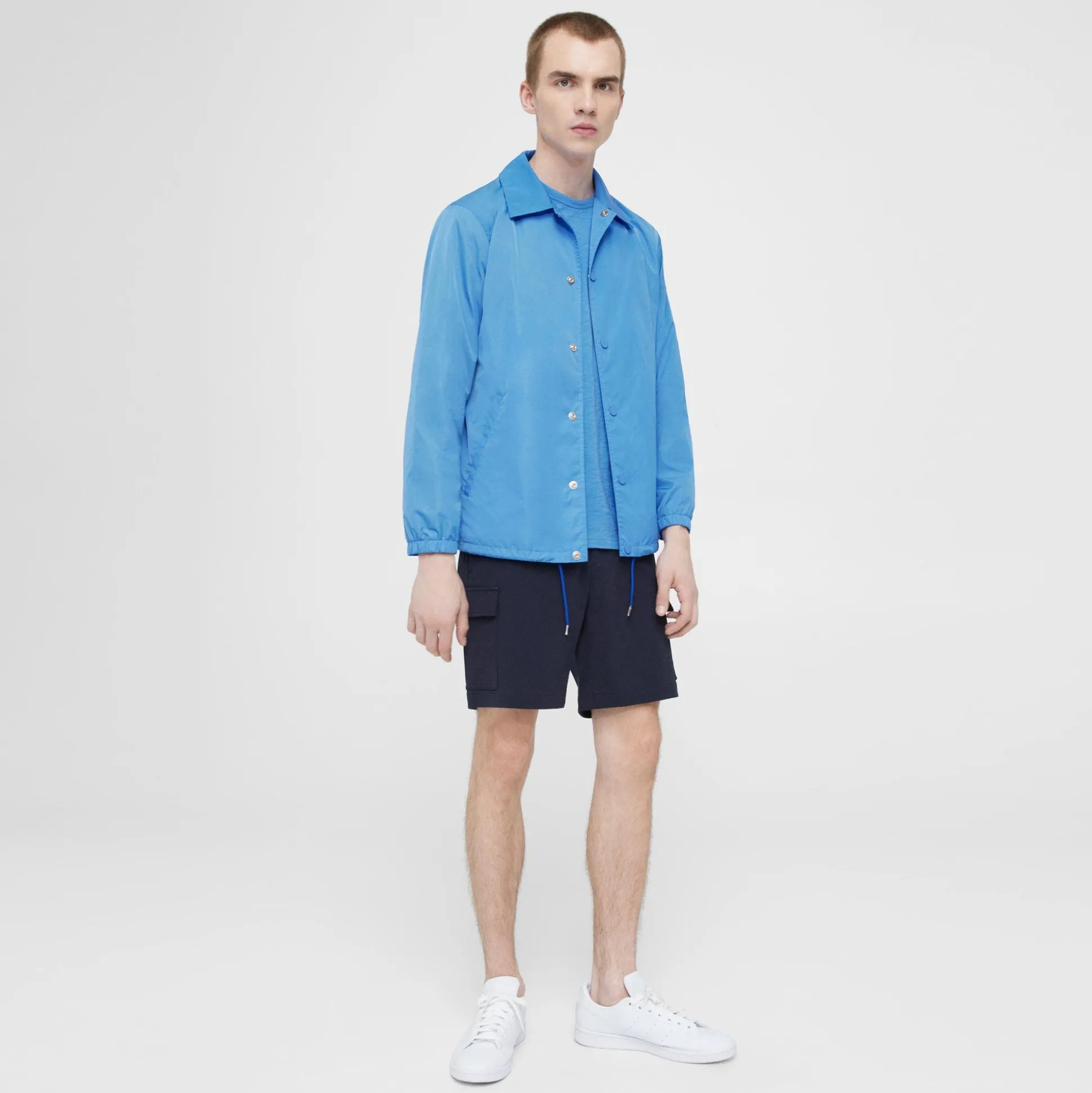 Theory Coach'S Jacket In Nylon-Men Blazers + Jackets|Outerwear