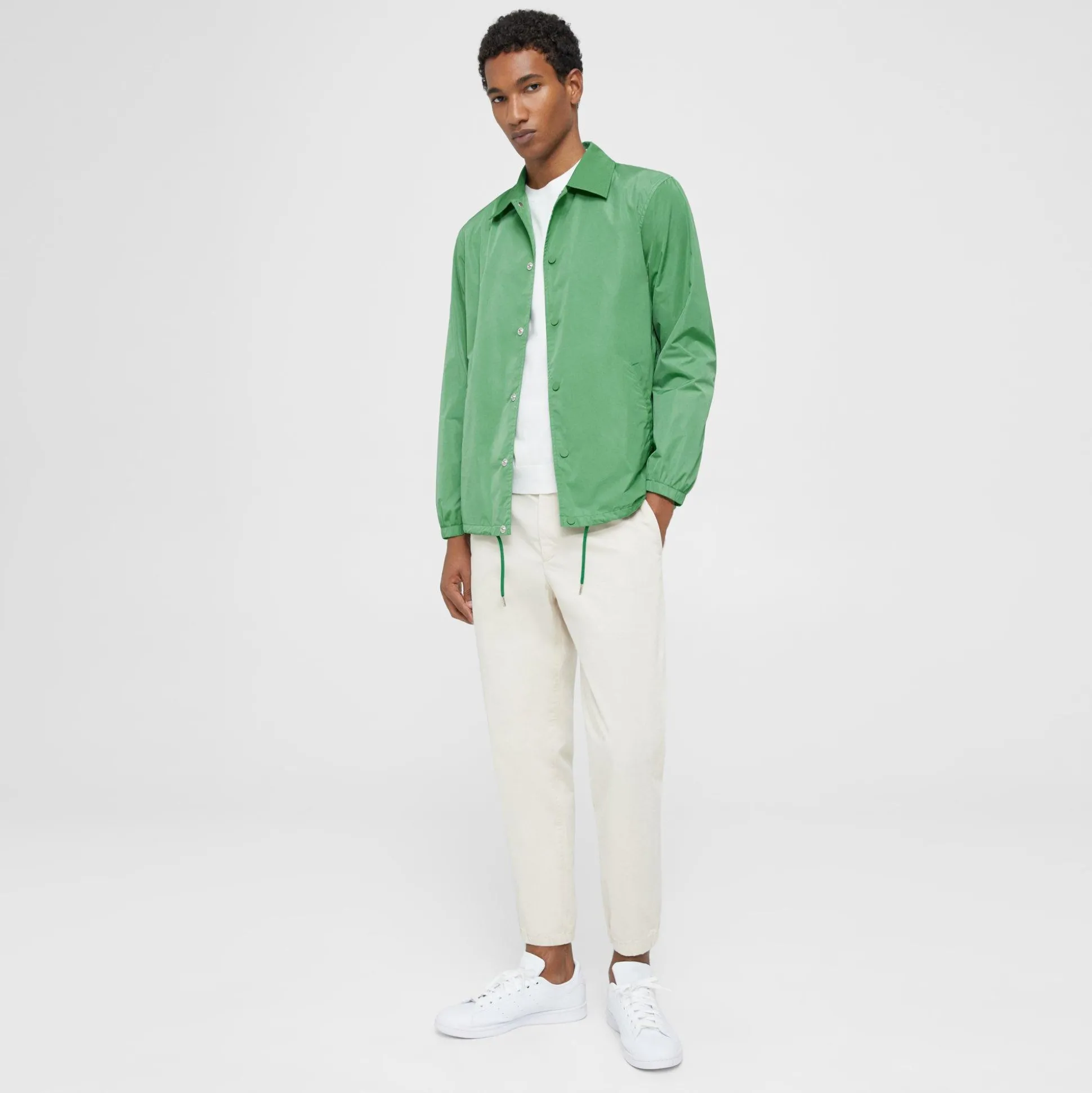 Theory Coach'S Jacket In Nylon-Men Outerwear|Blazers + Jackets