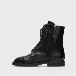 Theory Combat Boot In Leather-Women Shoes