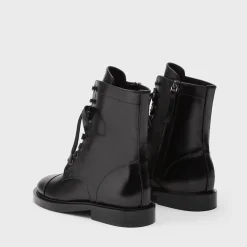 Theory Combat Boot In Leather-Women Shoes