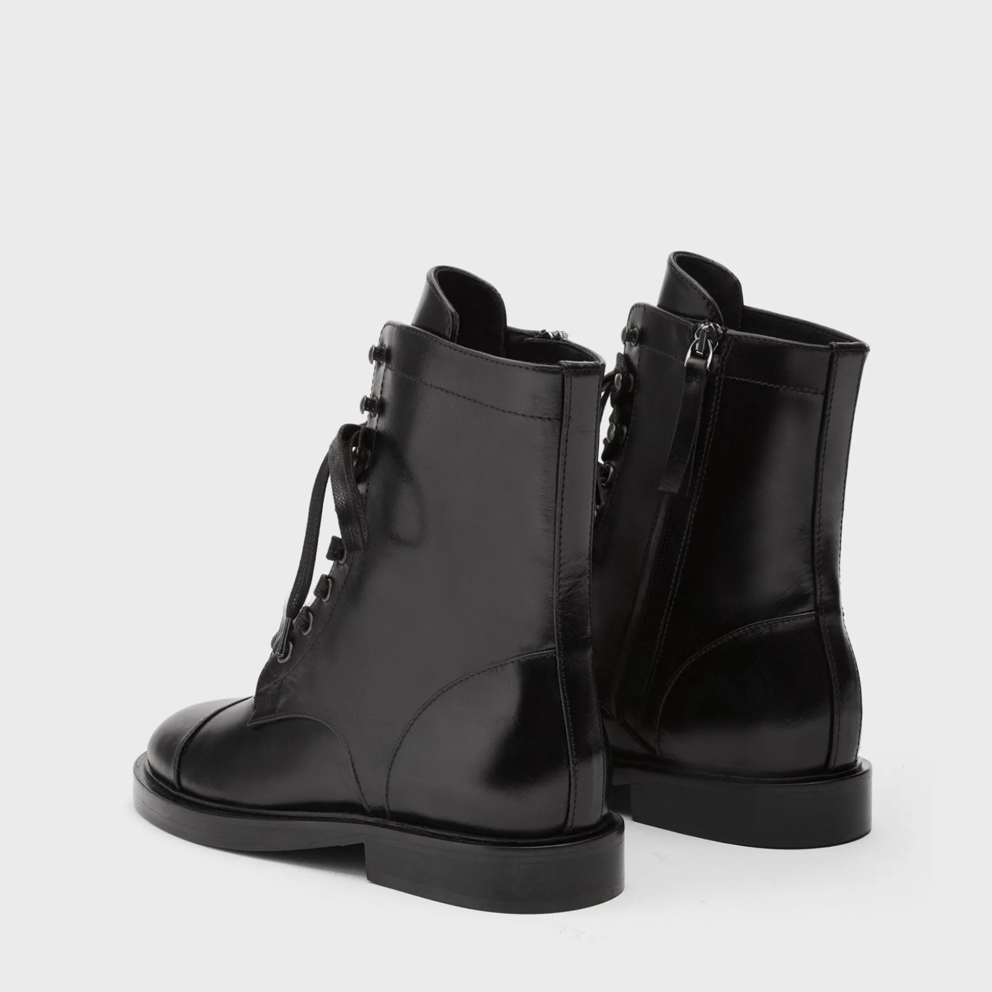 Theory Combat Boot In Leather-Women Shoes
