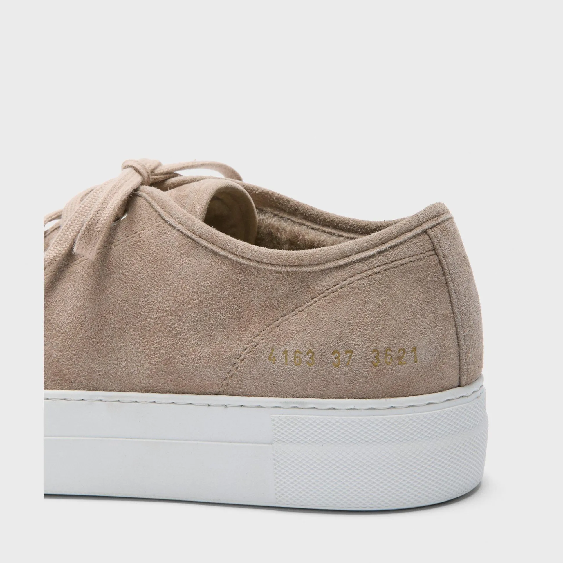 Theory Common Projects Women'S Tournament Shearling-Lined Low-Top Platform Sneakers-Women Shoes