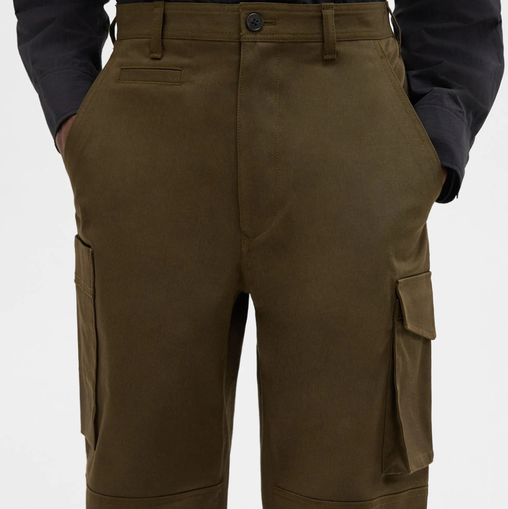 Theory Cotton Twill Cargo Pant-Men Pants