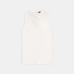 Theory Cowl Neck Top In Satin-Women Tops