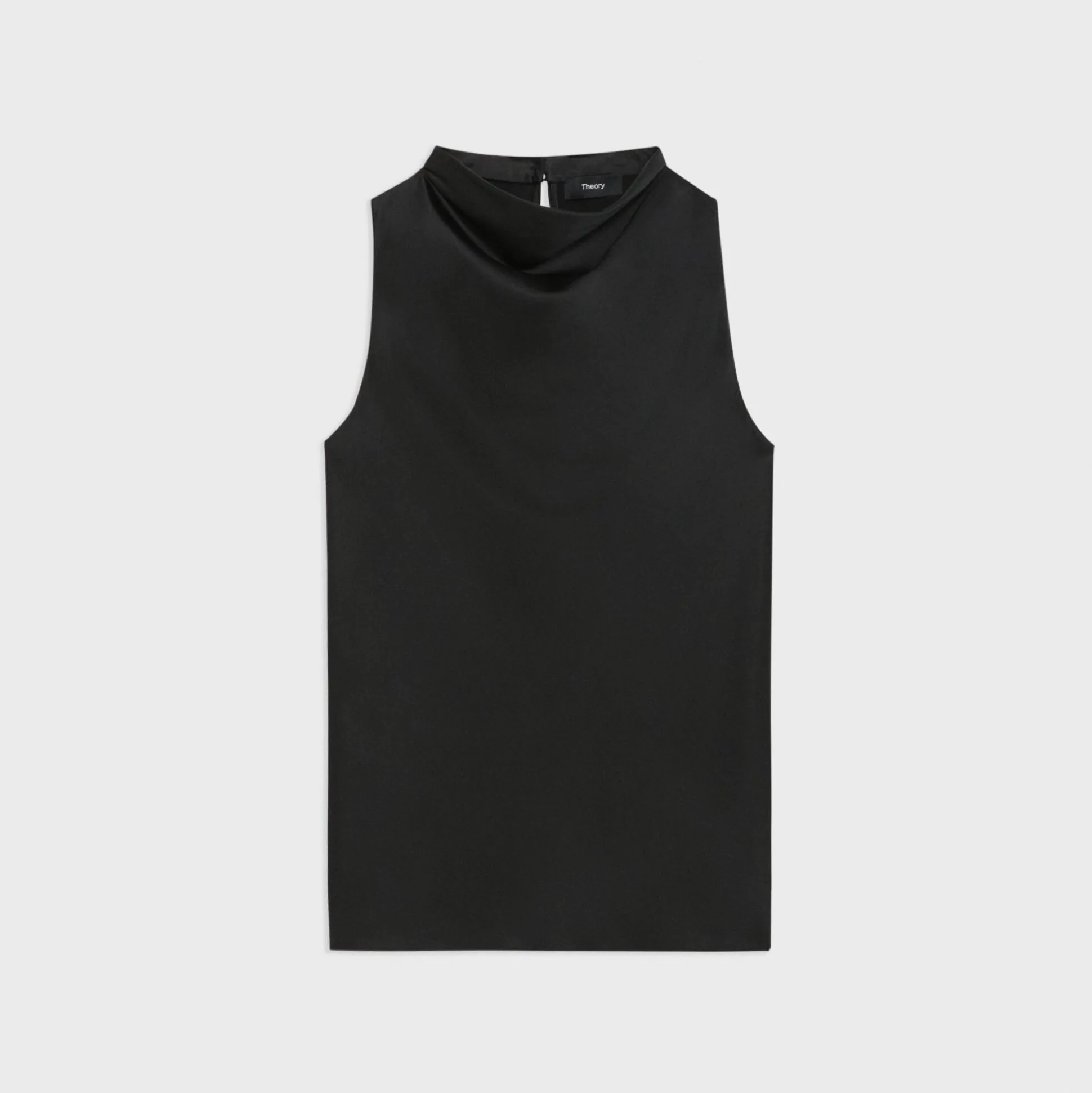 Theory Cowl Neck Top In Satin-Women Tops