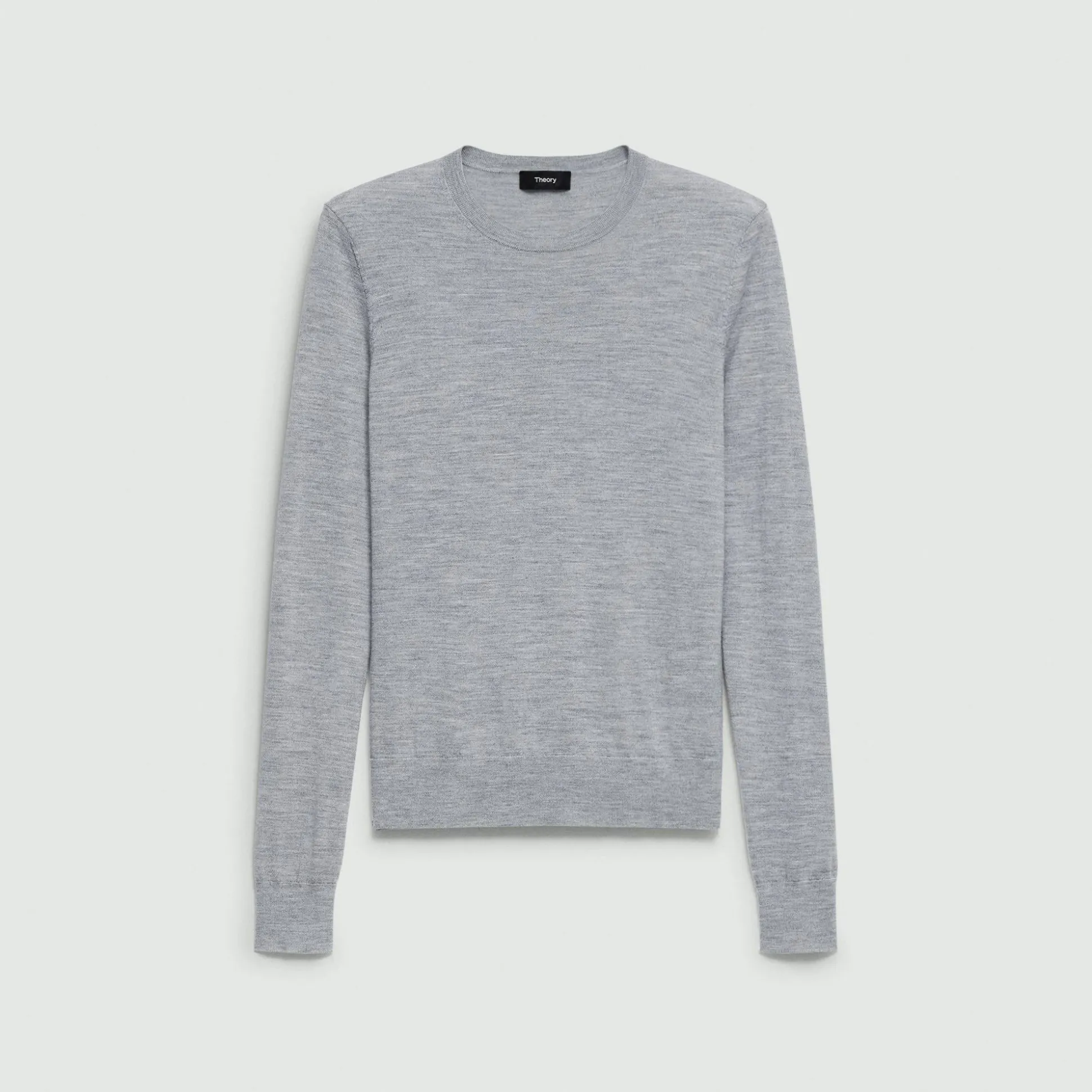 Theory Crewneck Sweater In Regal Wool-Women Sweaters + Cardigans
