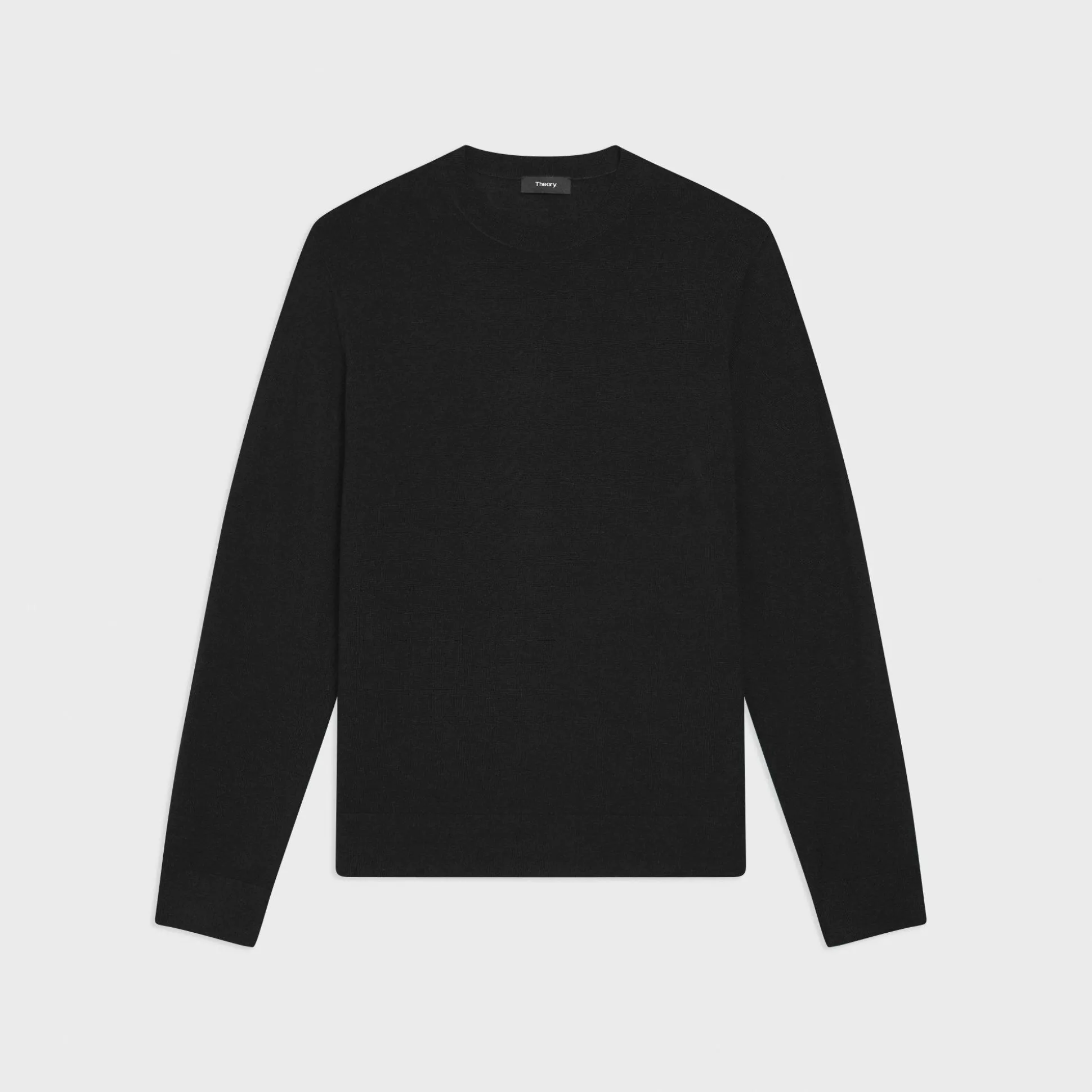 Theory Crewneck Sweater In Regal Wool-Men Sweaters + Cardigans