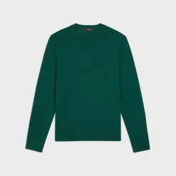 Theory Crewneck Sweater In Regal Wool-Men Sweaters + Cardigans