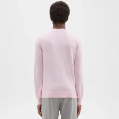Theory Crewneck Sweater In Regal Wool-Men Sweaters + Cardigans