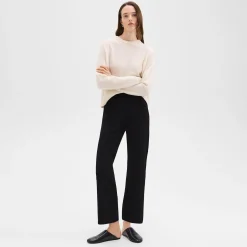 Theory Cropped Flare Pant In Crepe Knit-Women Pants
