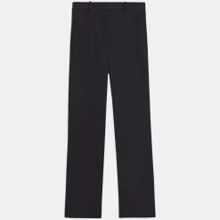 Theory Cropped High-Waist Pant In Precision Ponte-Women Pants