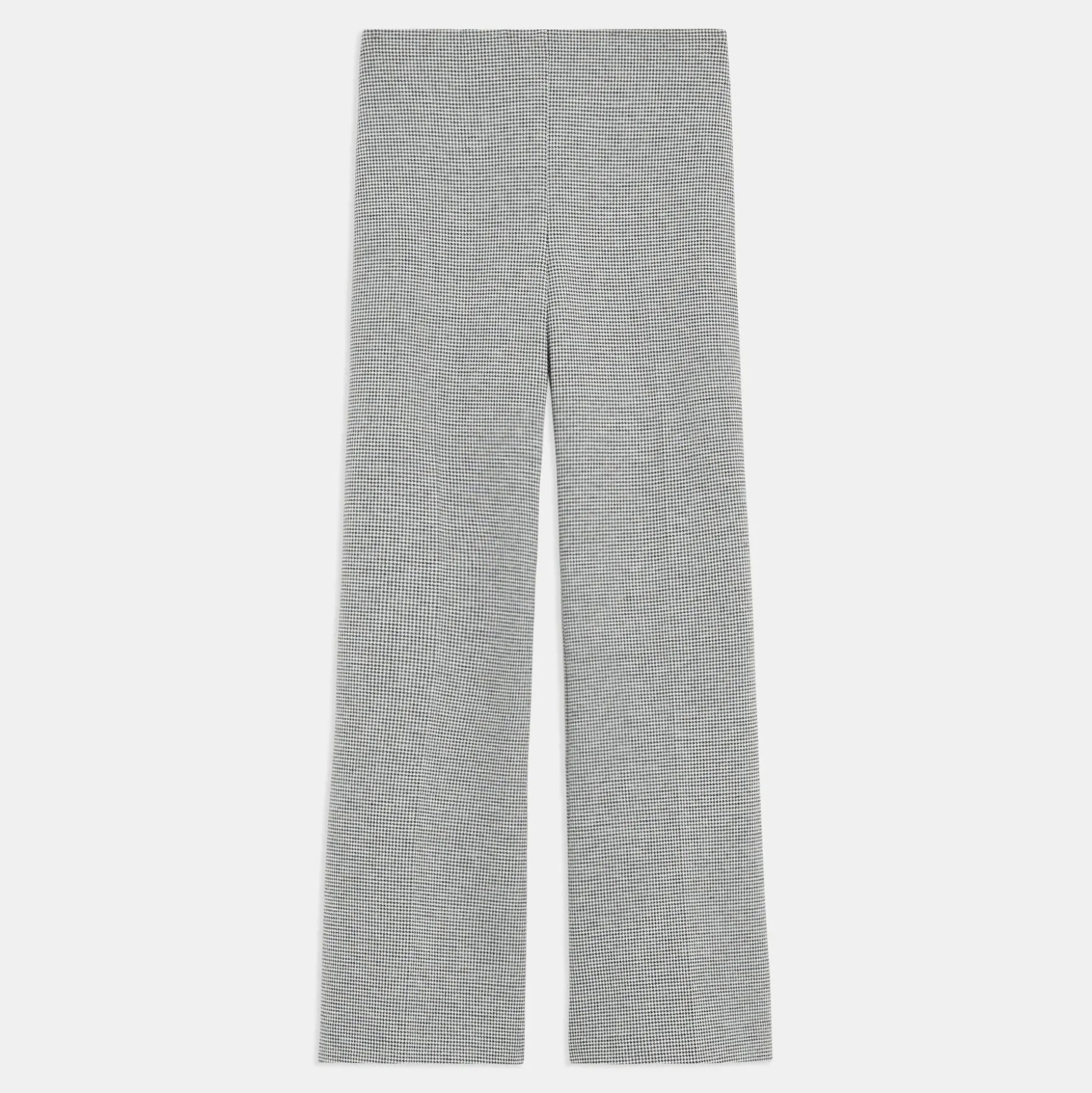 Theory Cropped Kick Pant In Houndstooth Jersey-Women Pants