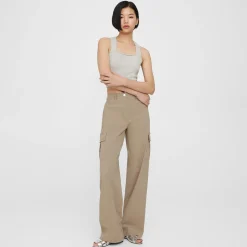 Theory Cropped Tank Top In Cotton-Cashmere-Women Sweaters + Cardigans