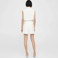 Theory Cuffed Short In Cotton Pique-Women Shorts|Pants