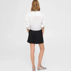 Theory Cuffed Short In Cotton Pique-Women Shorts|Pants