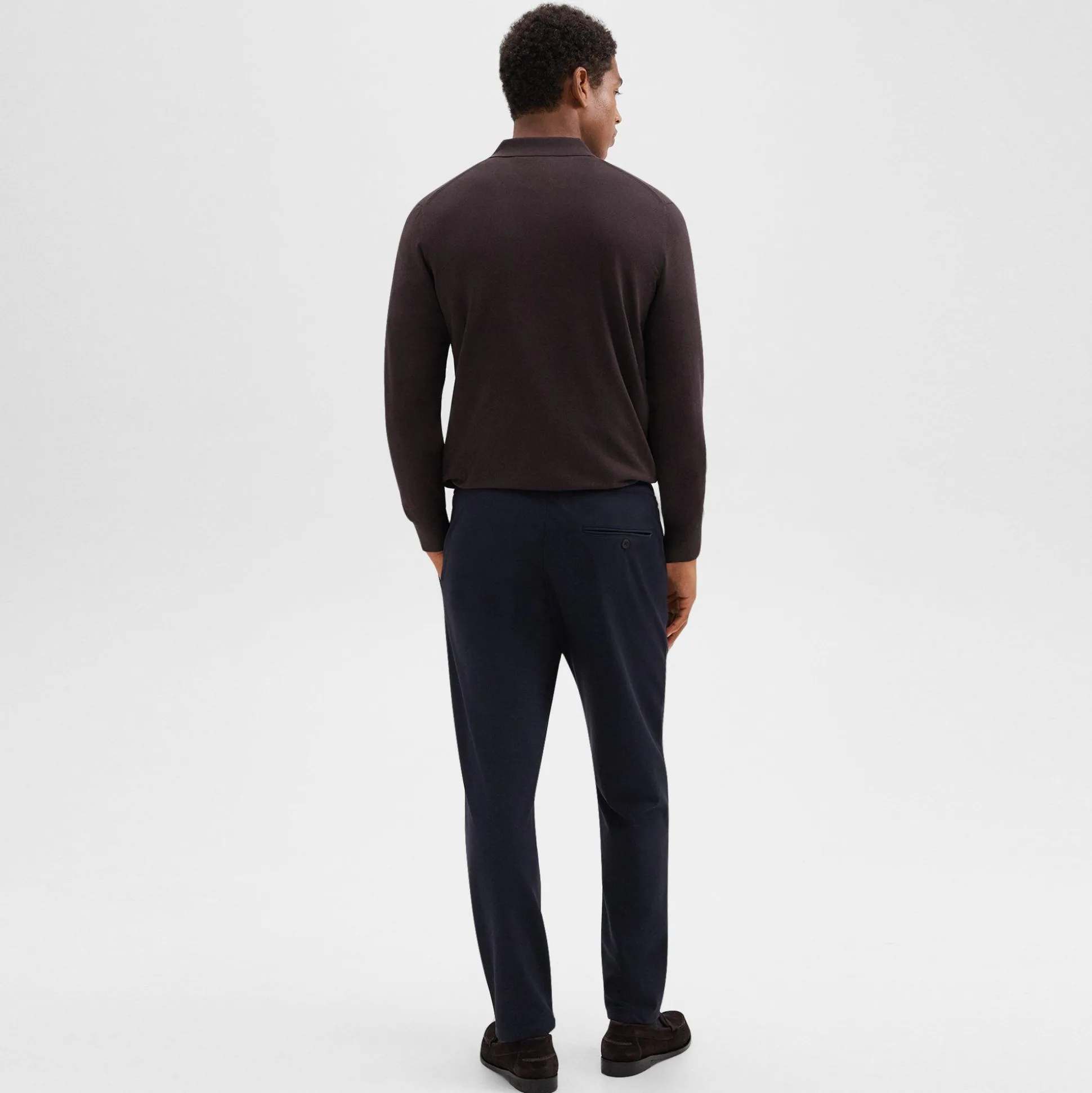 Theory Curtis Drawstring Pant In Precision Ponte-Men Pants