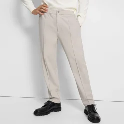 Theory Curtis Drawstring Pant In Precision Ponte-Men Suits|Pants