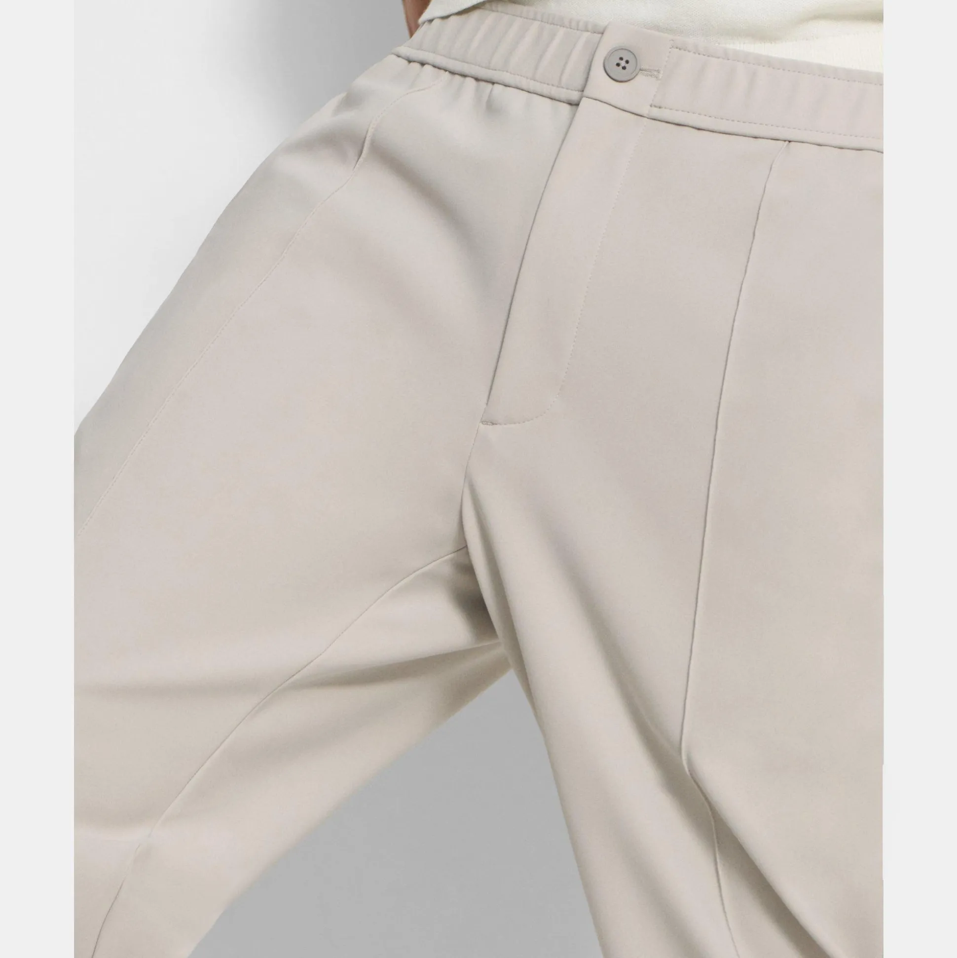 Theory Curtis Drawstring Pant In Precision Ponte-Men Suits|Pants