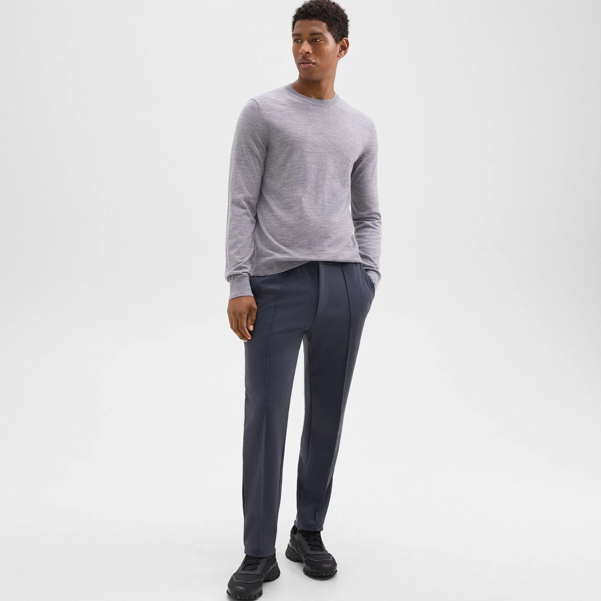 Theory Curtis Drawstring Pant In Precision Ponte-Men Suits|Pants