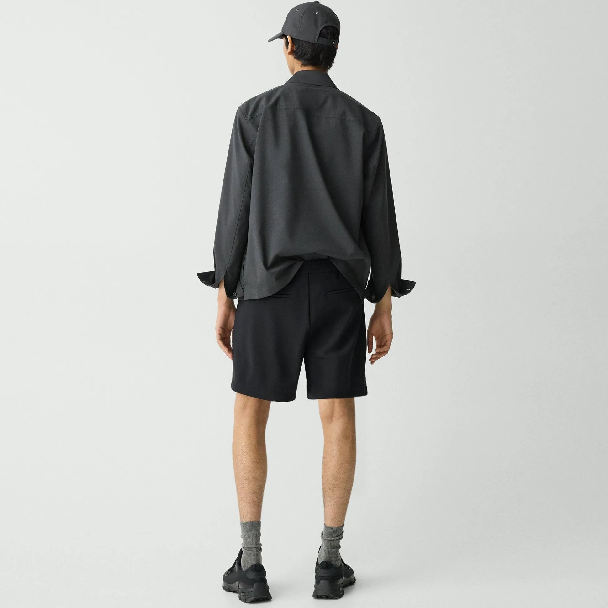 Theory Curtis Drawstring Short In Precision Ponte-Men Shorts|Pants