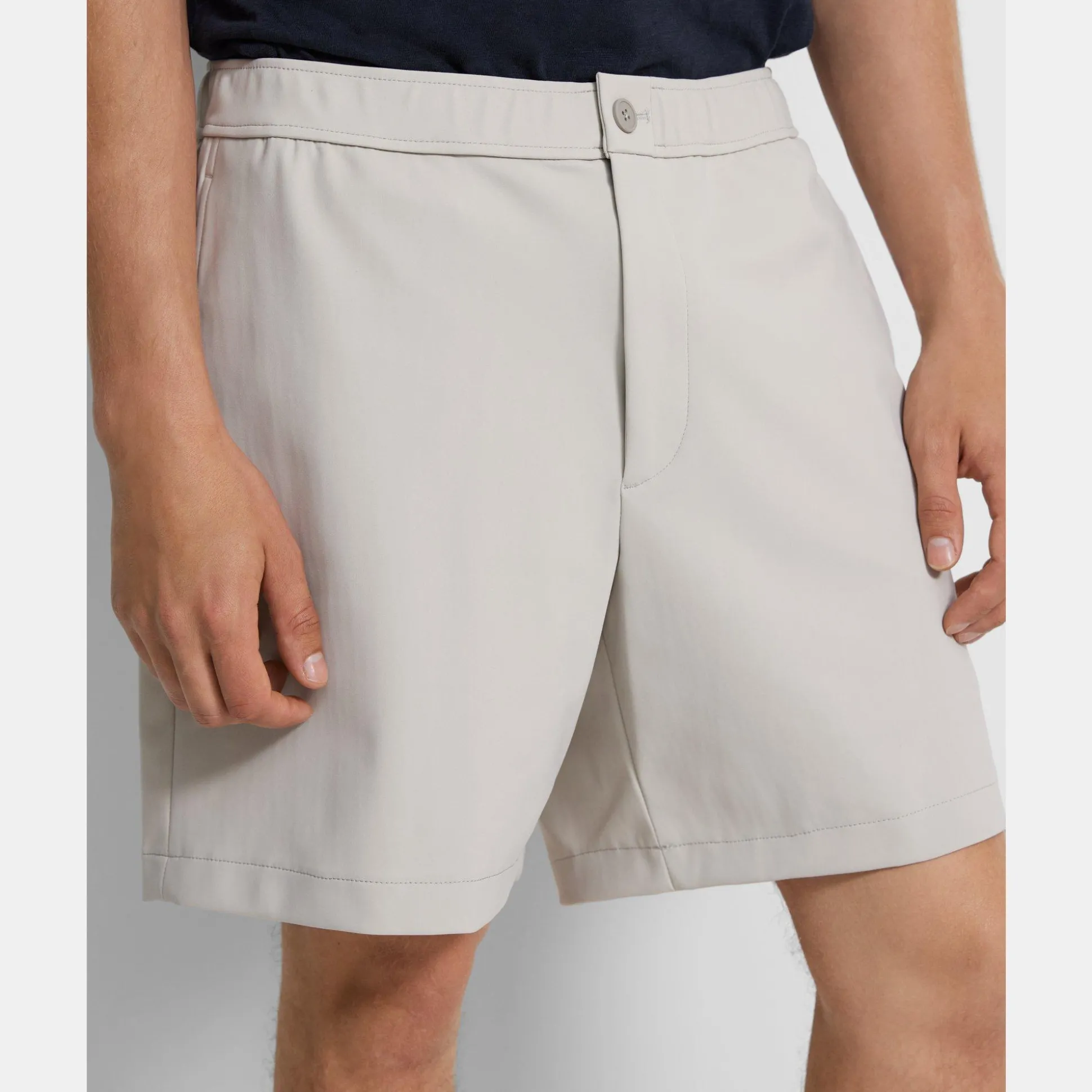 Theory Curtis Drawstring Short In Precision Ponte-Men Shorts|Pants