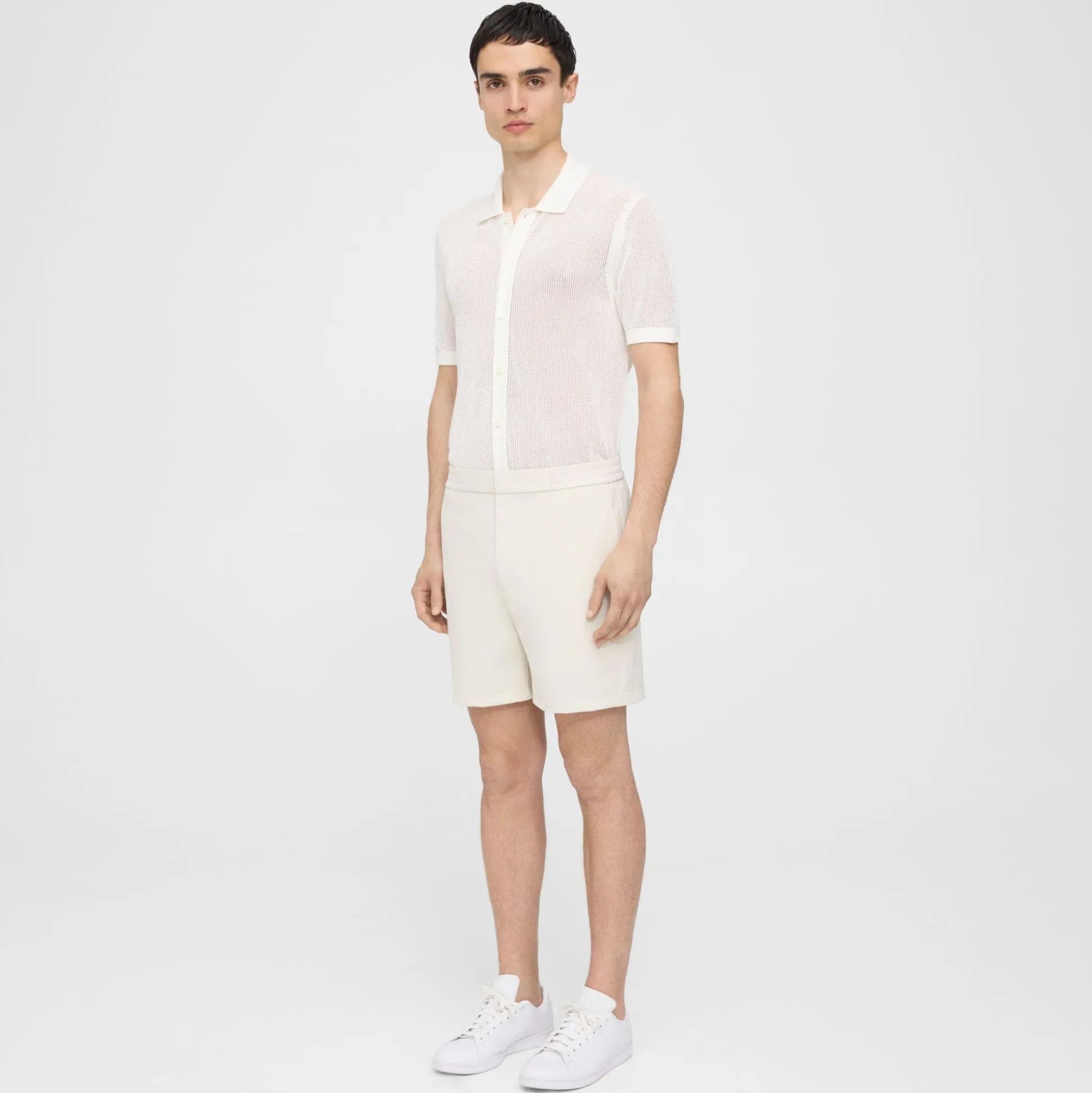 Theory Curtis Drawstring Short In Precision Ponte-Men Shorts|Pants