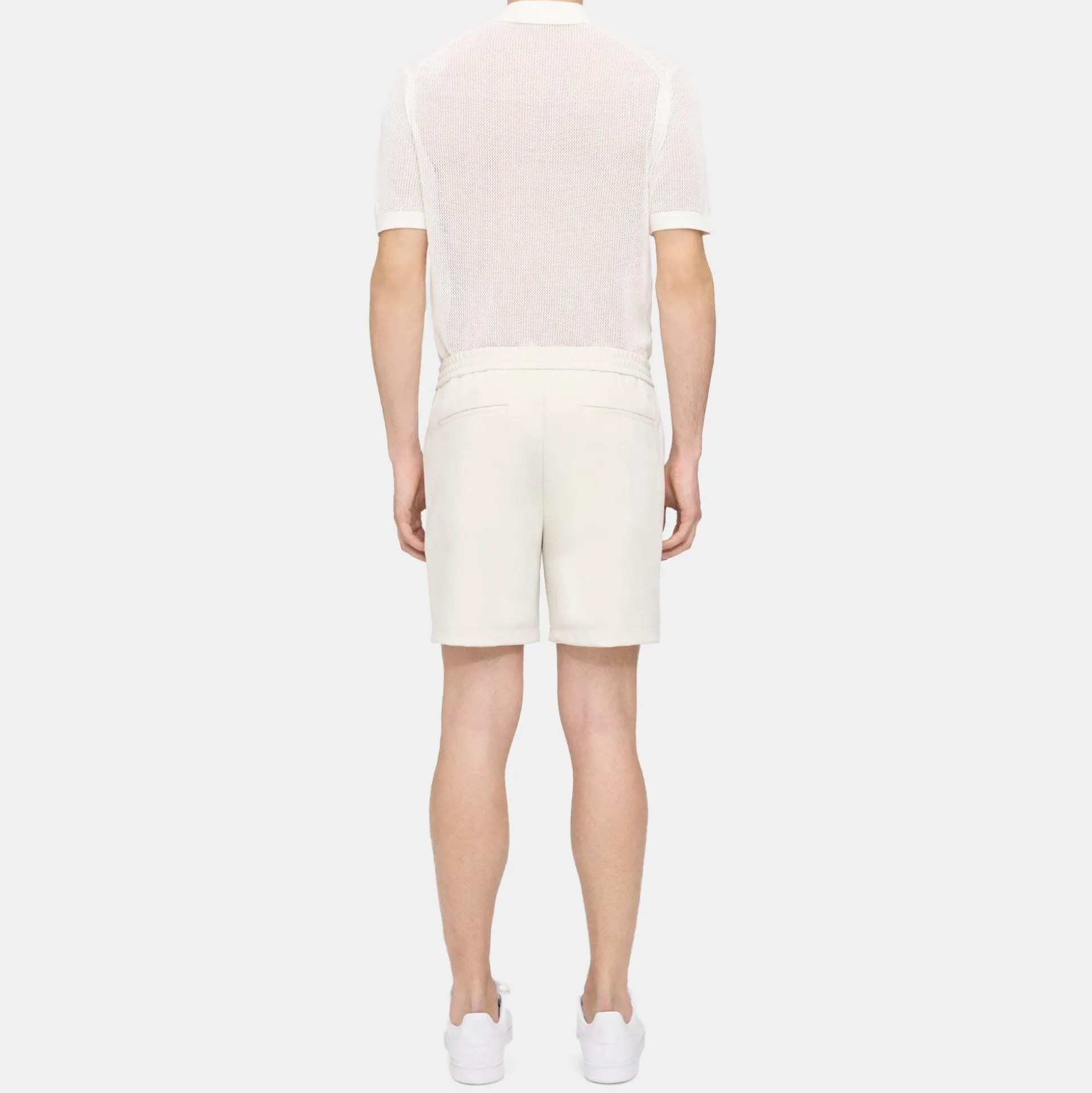 Theory Curtis Drawstring Short In Precision Ponte-Men Shorts|Pants