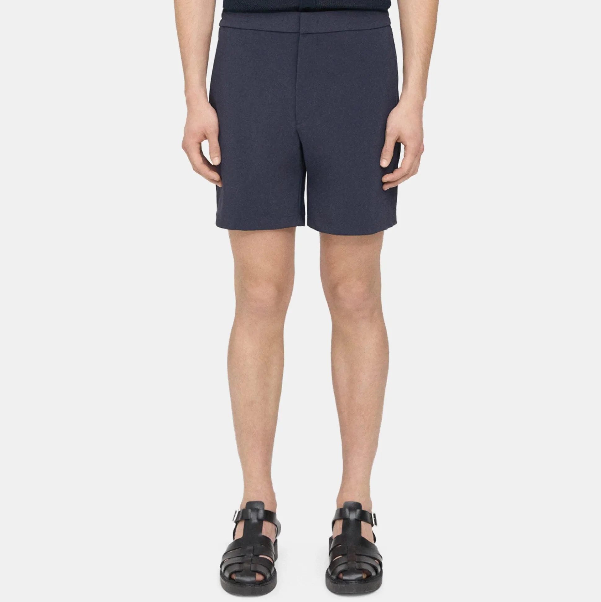 Theory Curtis Drawstring Short In Precision Ponte-Men Shorts|Pants