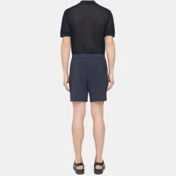Theory Curtis Drawstring Short In Precision Ponte-Men Shorts|Pants