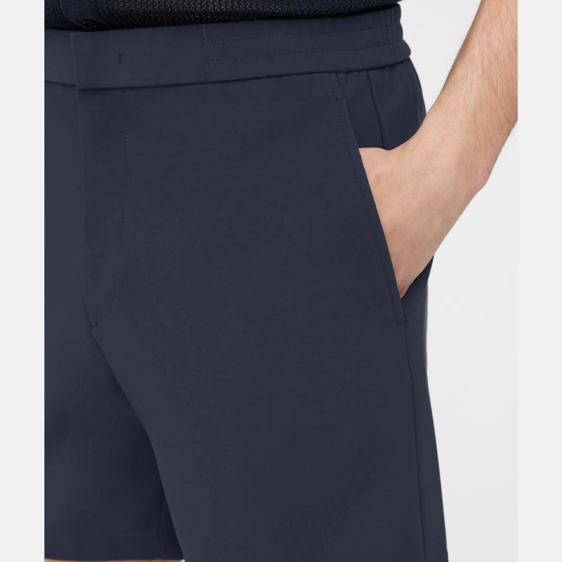 Theory Curtis Drawstring Short In Precision Ponte-Men Shorts|Pants