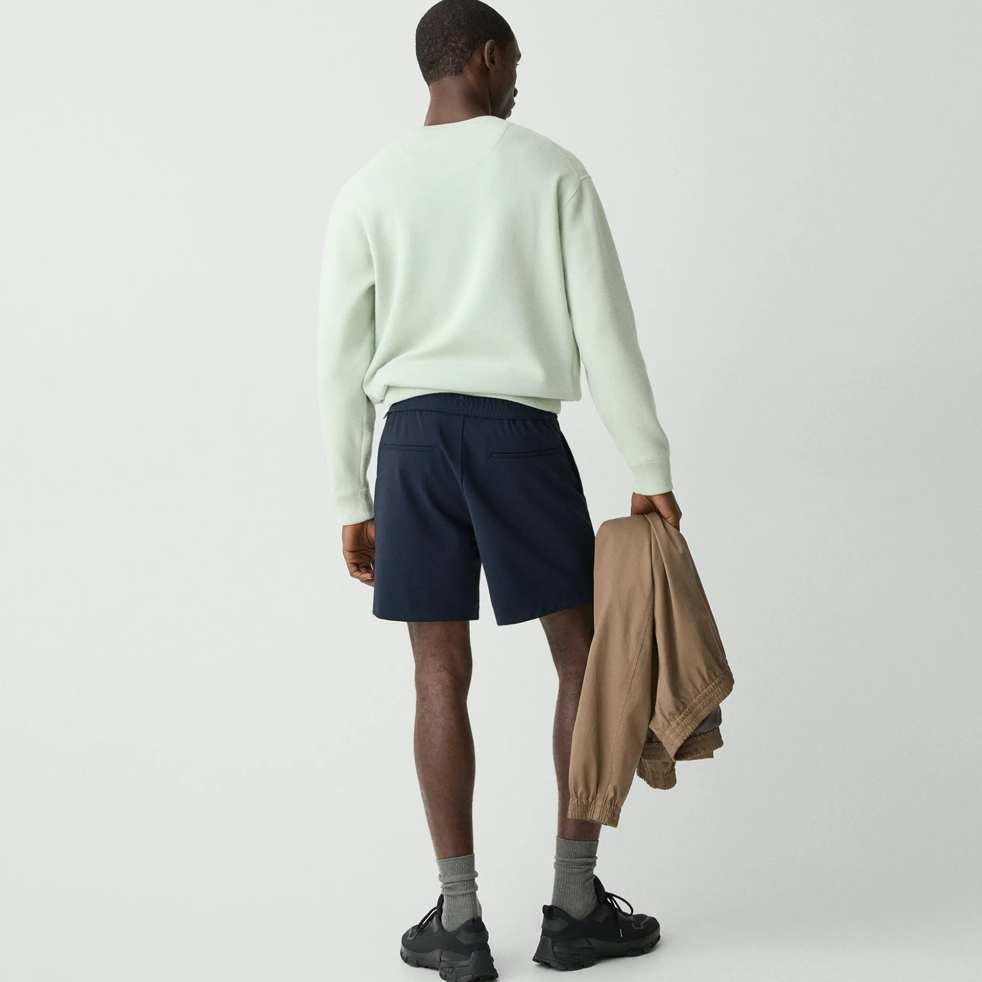 Theory Curtis Drawstring Short In Precision Ponte-Men Shorts|Pants