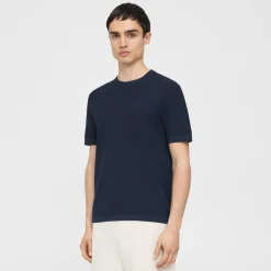 Theory Damian Tee In Cotton-Men Sweaters + Cardigans|T-shirts + Polos