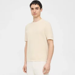 Theory Damian Tee In Cotton-Men T-shirts + Polos|Sweaters + Cardigans