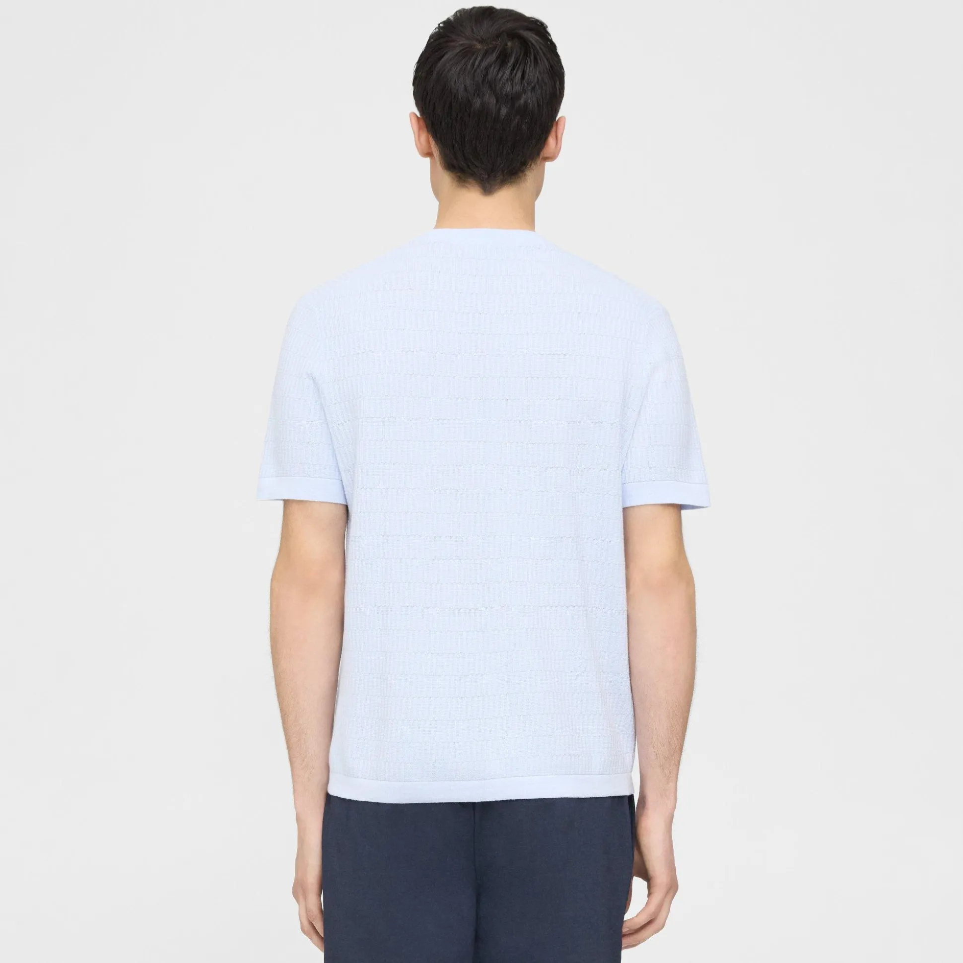 Theory Damian Tee In Cotton-Men T-shirts + Polos|Sweaters + Cardigans