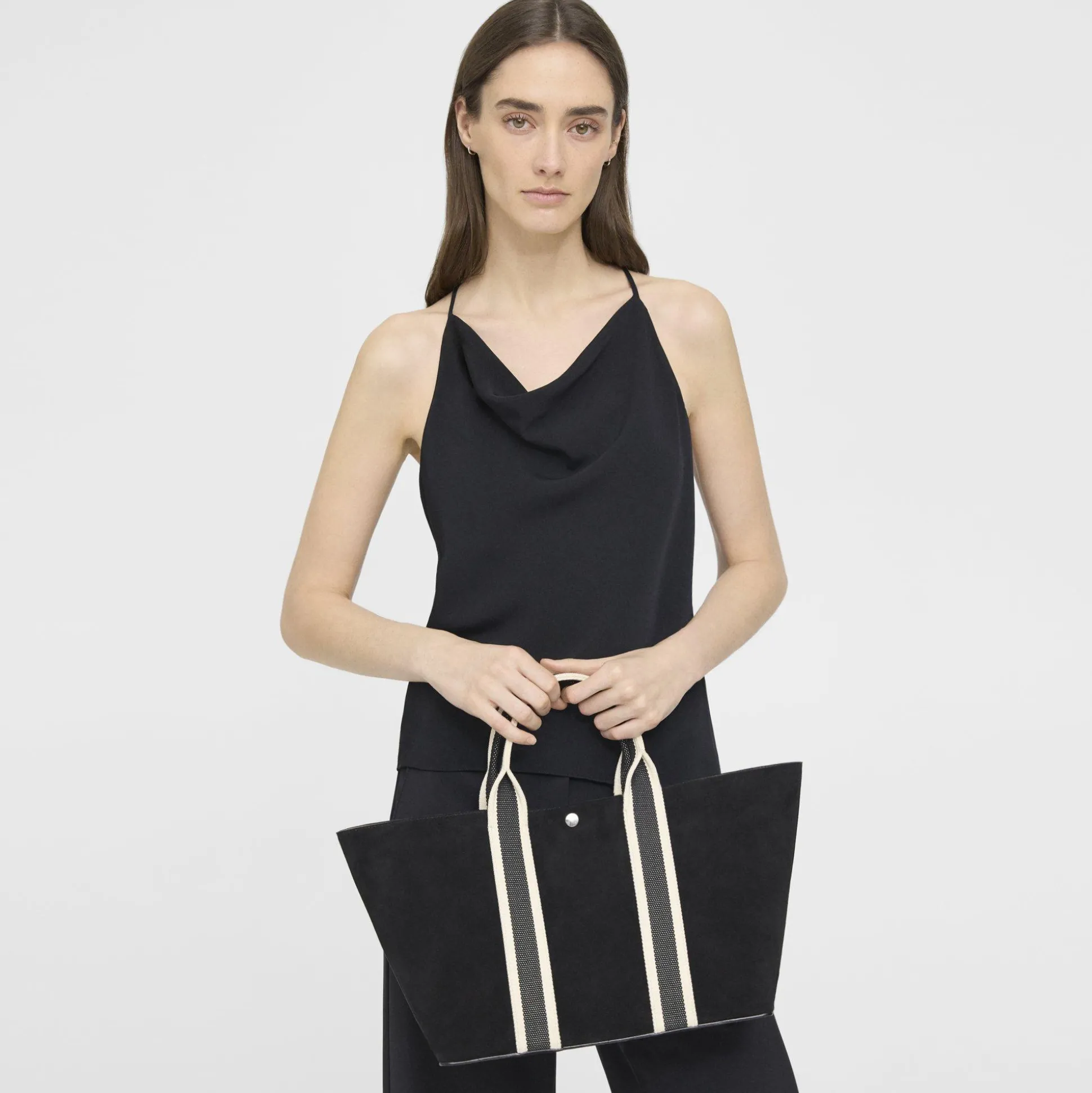 Theory Day Tote Bag In Suede-Women Bags