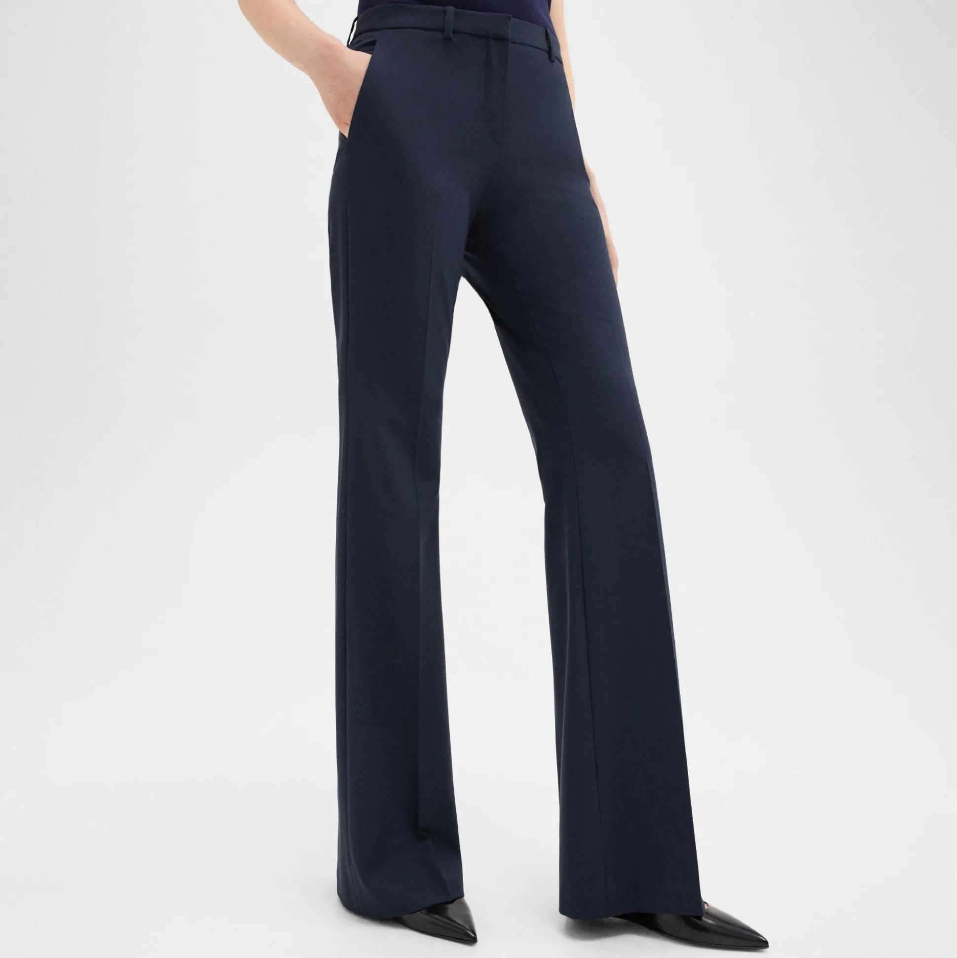 Theory Demitria Pant In Good Wool-Women Suits|Pants