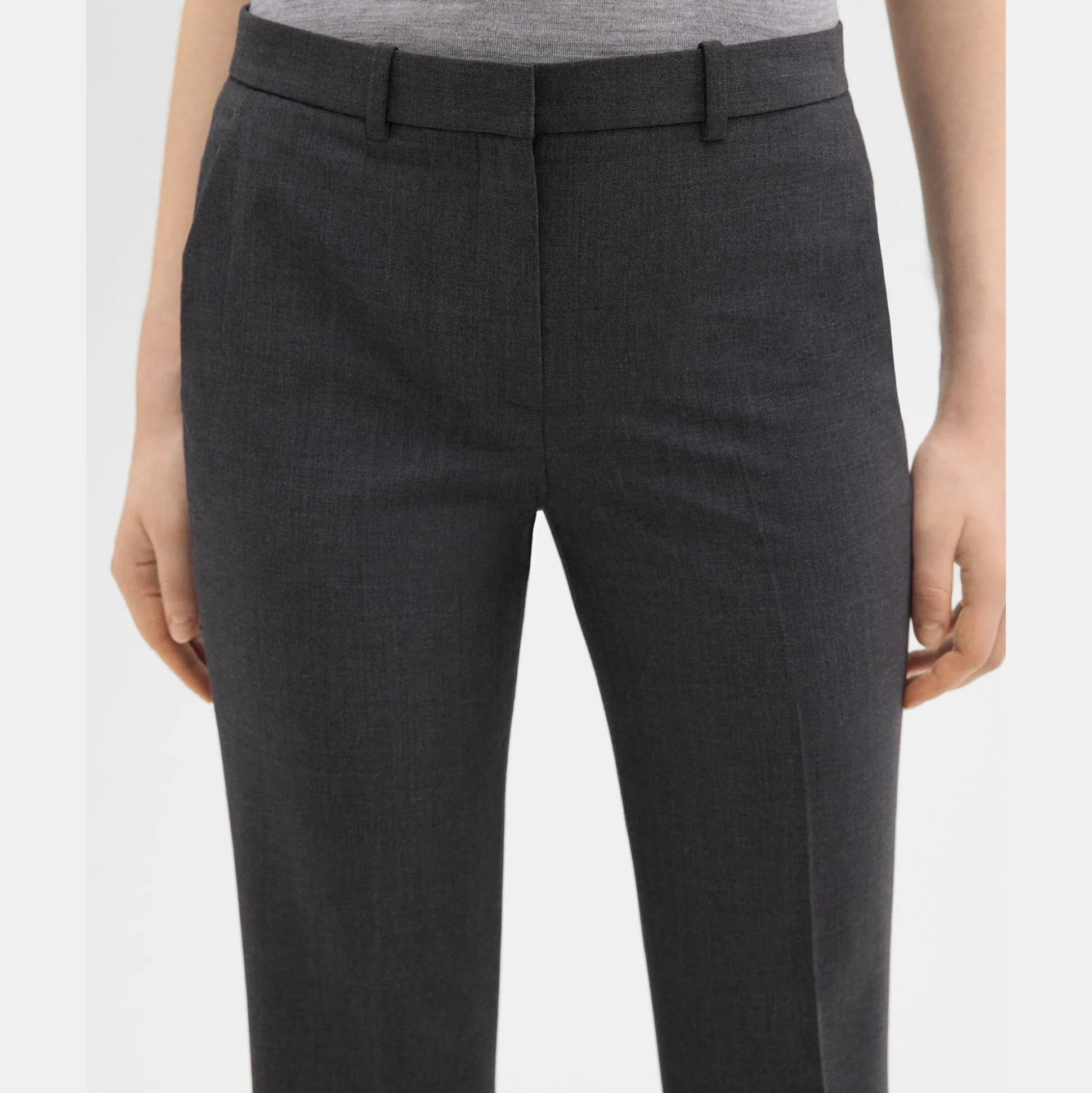 Theory Demitria Pant In Good Wool-Women Suits|Pants