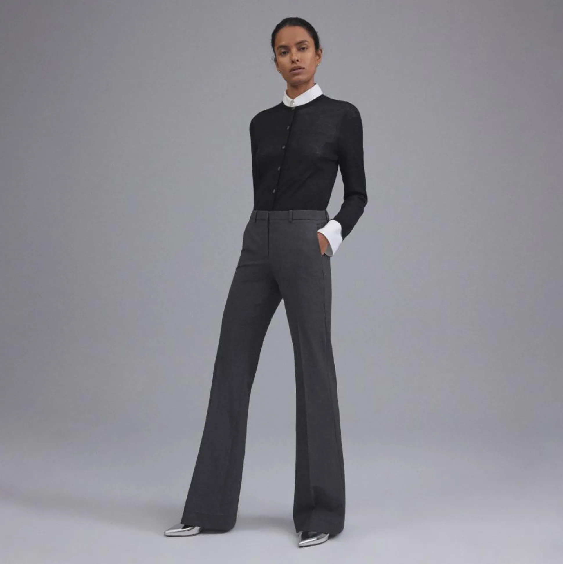 Theory Demitria Pant In Good Wool-Women Suits|Pants