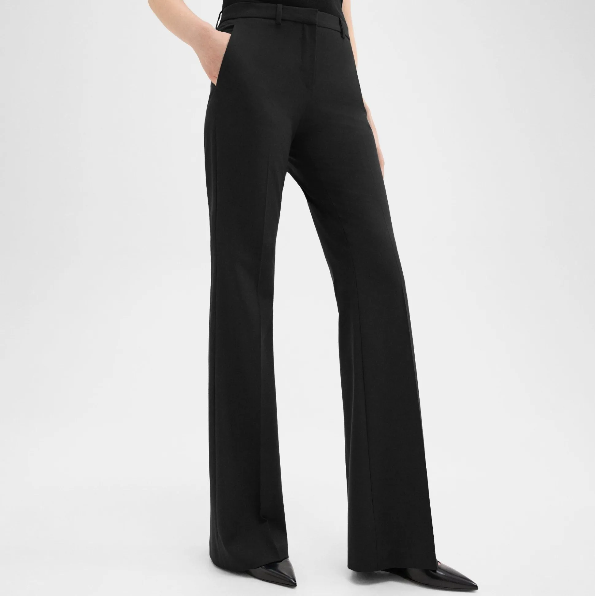 Theory Demitria Pant In Good Wool-Women Suits|Pants