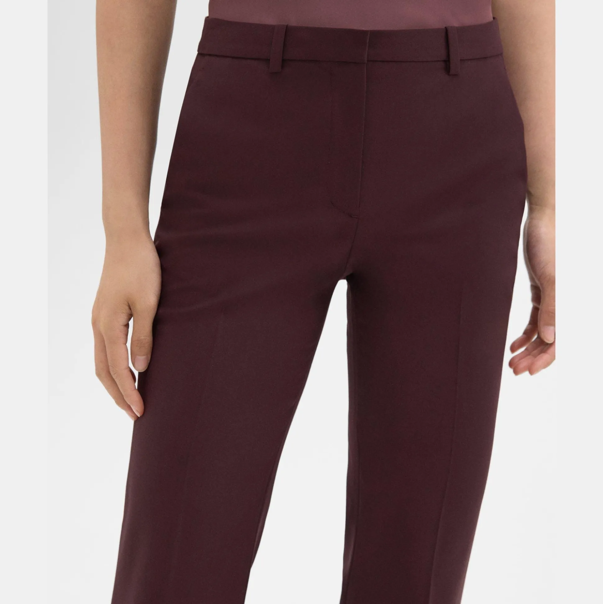 Theory Demitria Pant In Good Wool-Women Suits|Pants