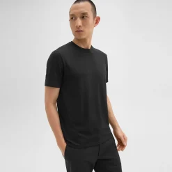 Theory Dorian Tee In Active Knit-Men T-shirts + Polos