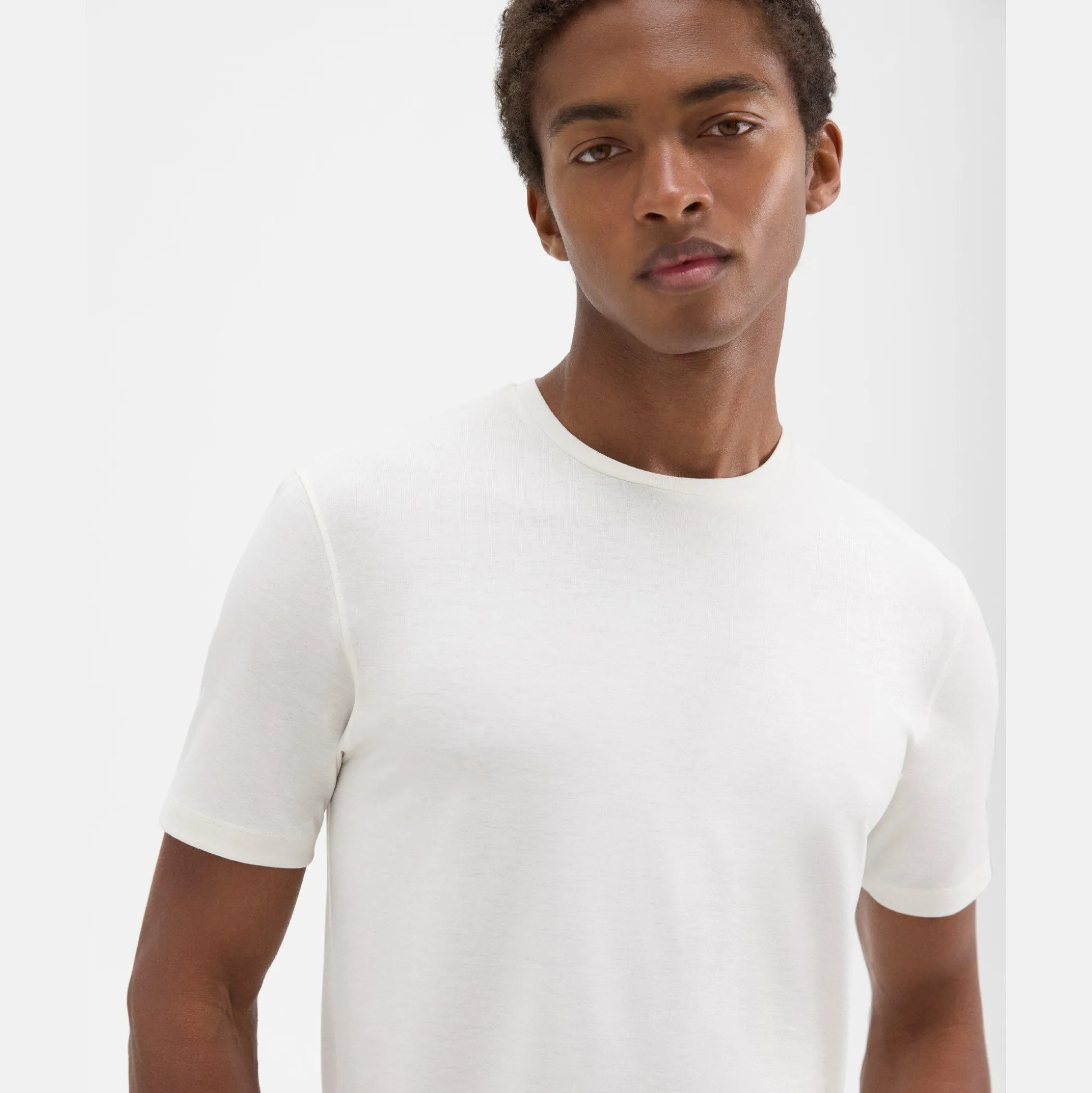 Theory Dorian Tee In Active Knit-Men T-shirts + Polos