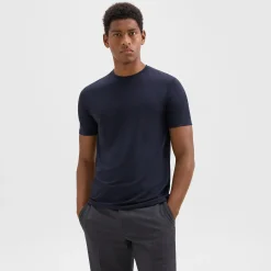Theory Dorian Tee In Active Knit-Men T-shirts + Polos
