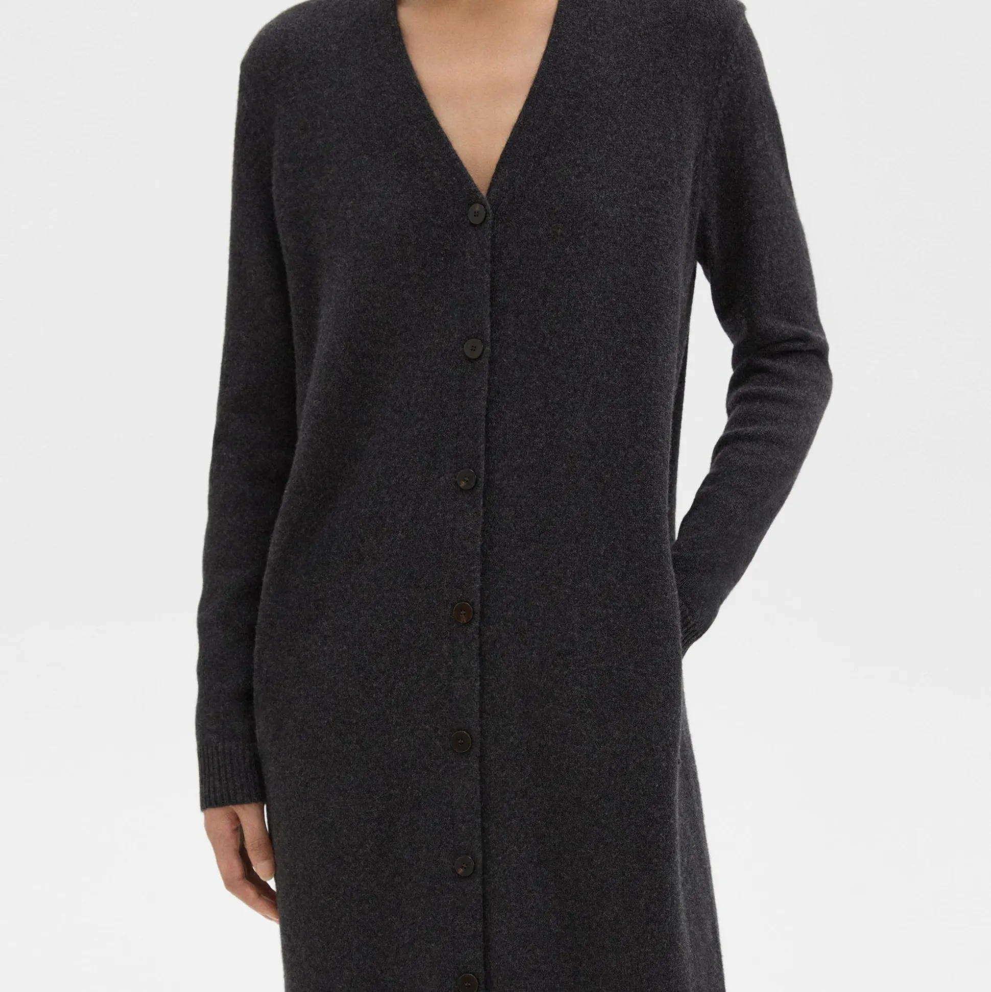 Theory Duster Cardigan In Recycled Wool-Cashmere-Women Sweaters + Cardigans