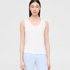 Theory Easy Tank Top In Organic Slub Cotton-Women Tops|T-Shirts