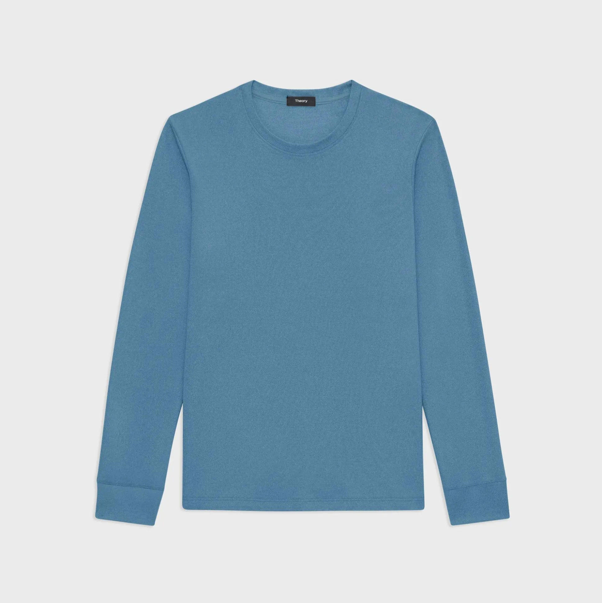 Theory Essential Long-Sleeve Tee In Anemone Modal Jersey-Men T-shirts + Polos