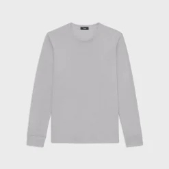 Theory Essential Long-Sleeve Tee In Anemone Modal Jersey-Men T-shirts + Polos