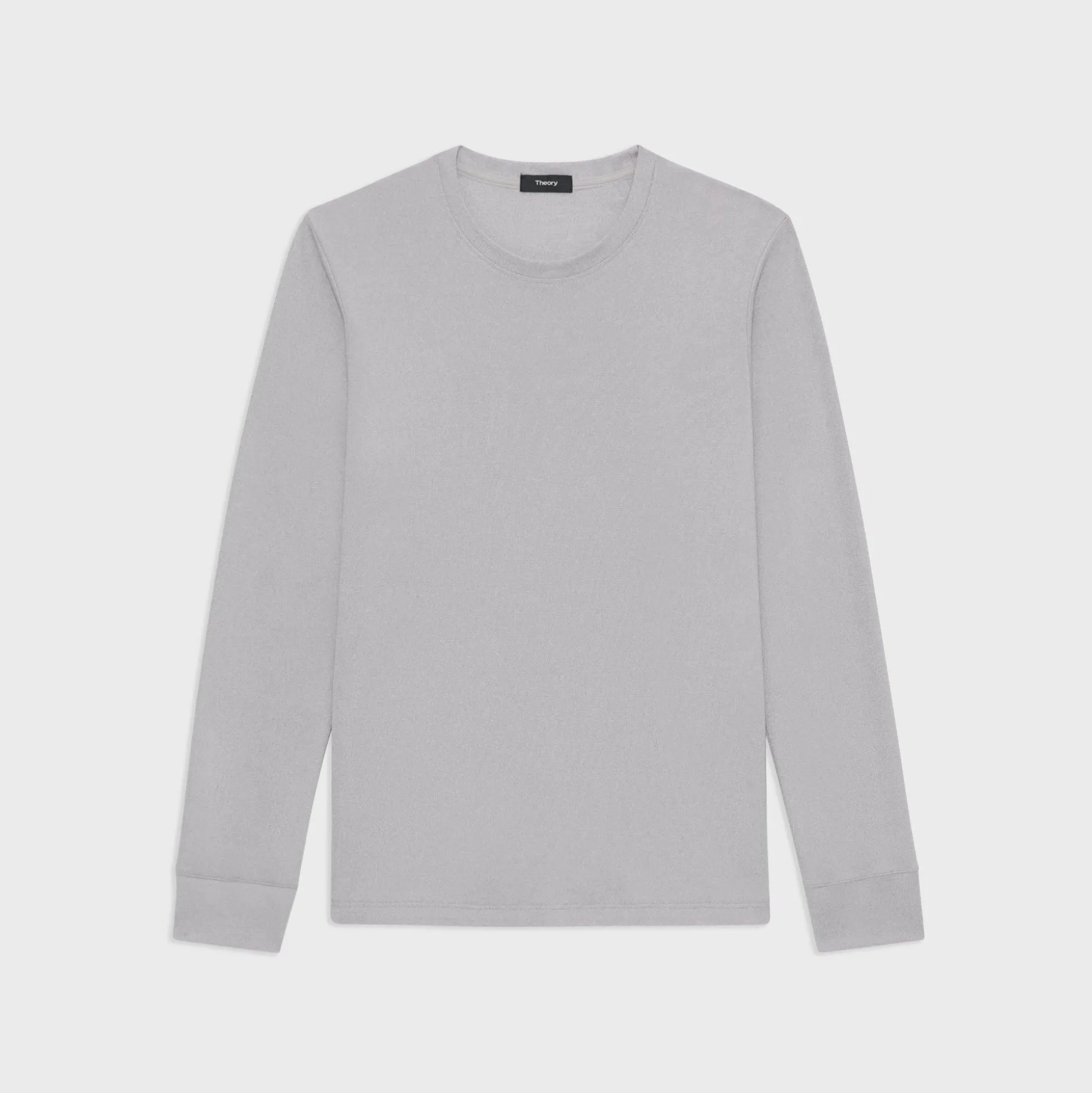 Theory Essential Long-Sleeve Tee In Anemone Modal Jersey-Men T-shirts + Polos