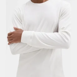 Theory Essential Long-Sleeve Tee In Anemone Modal Jersey-Men T-shirts + Polos